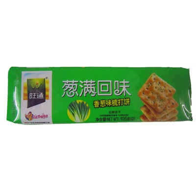 【105g旺通(蔥滿回味)香蔥梳打餅 營養(yǎng)餅干】價格,廠家,圖片,餅干、薄餅,清遠市新盈豐食品貿(mào)易-